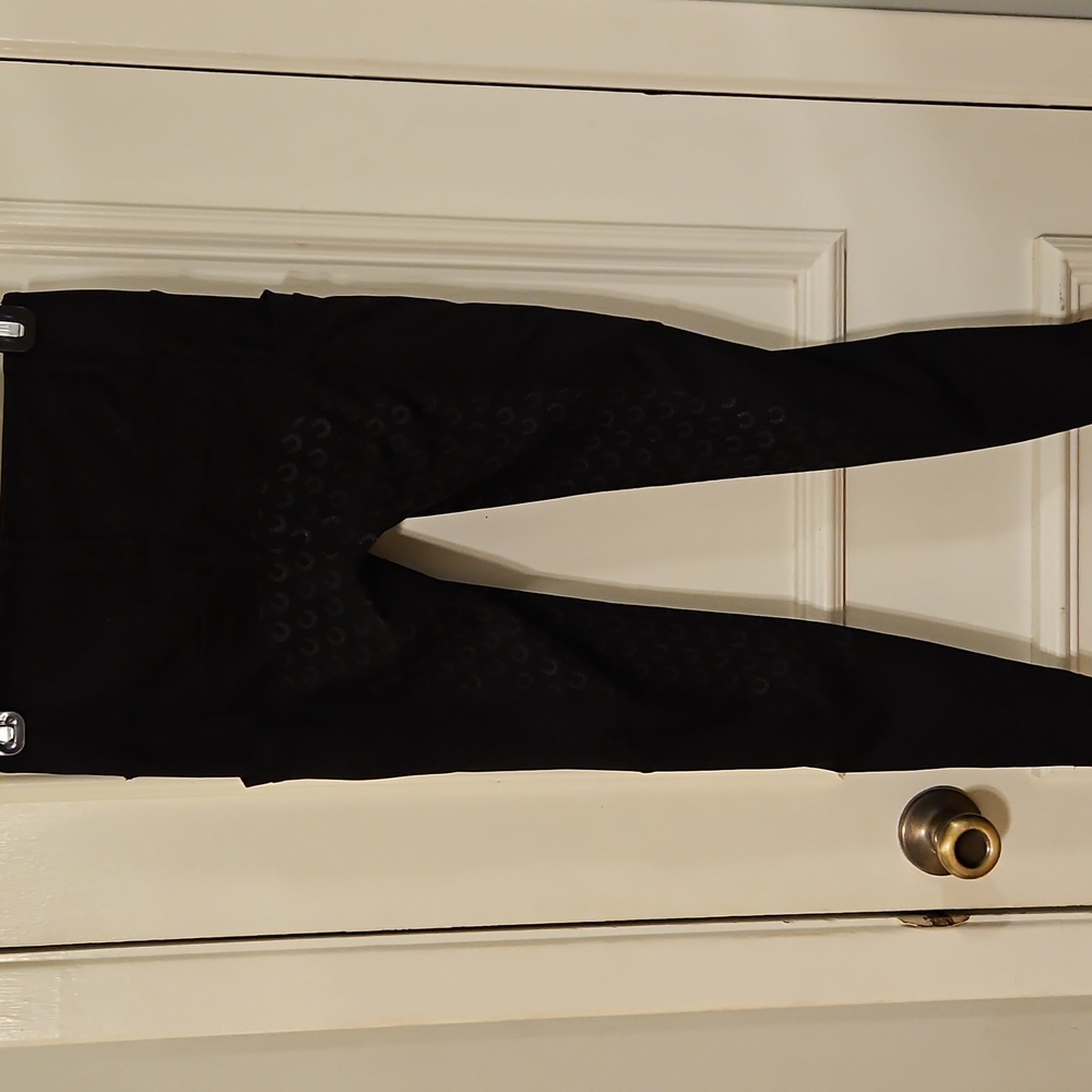 Girls English Horse Riding Breeches, FITST4,black, Girls Medium - Picture 3 of 6